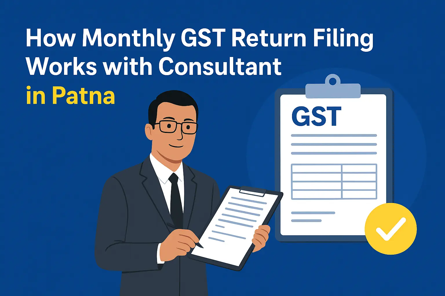 Monthly GST Return Filing Works with Consultant